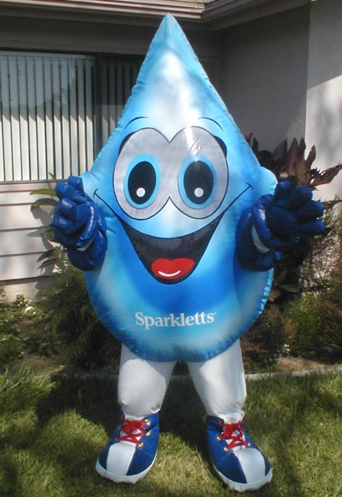 Inflatable Costumes sparlett's water drop costume